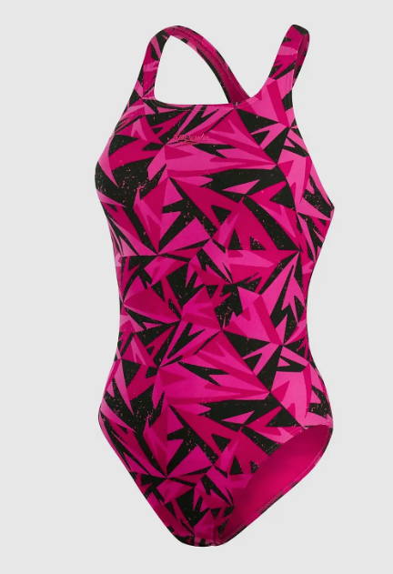 Speedo Women's Hyperboom Medalist Swimsuit Black/Pink