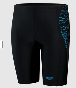 Speedo Boy's Placement Jammer - Black/Blue