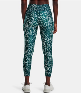 Under Armour Women's HeatGear Printed Ankle Leggings - Tourmaline Teal (716)