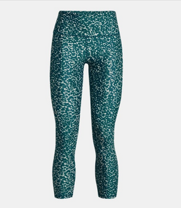 Under Armour Women's HeatGear Printed Ankle Leggings - Tourmaline Teal (716)