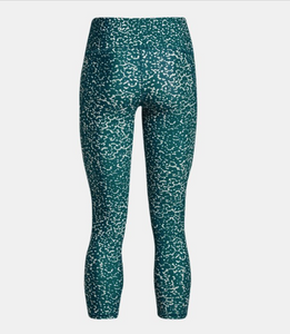 Under Armour Women's HeatGear Printed Ankle Leggings - Tourmaline Teal (716)