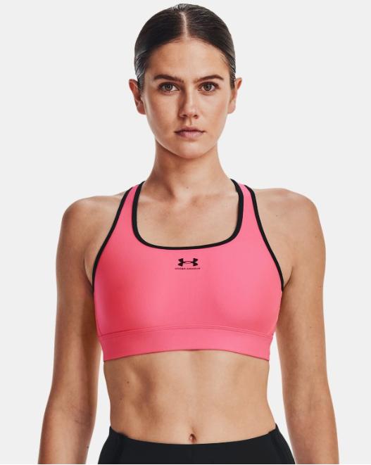 Under Armour Women s Armour Mid Sports Bra Cerise 653 Equip