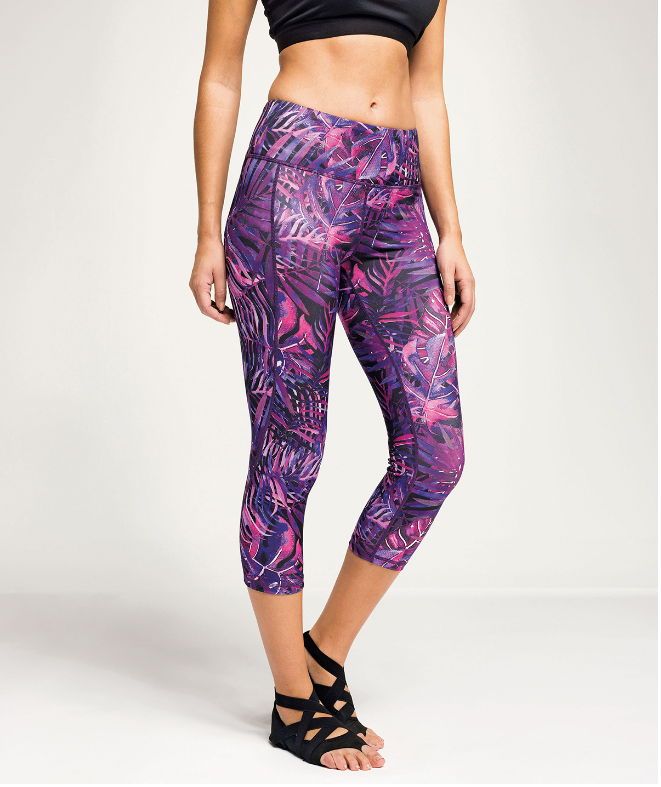 Tri Dri Women's Performance Jungle Leggings 3/4 Length - Black