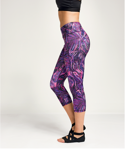 Tri Dri Women's Performance Jungle Leggings 3/4 Length - Black
