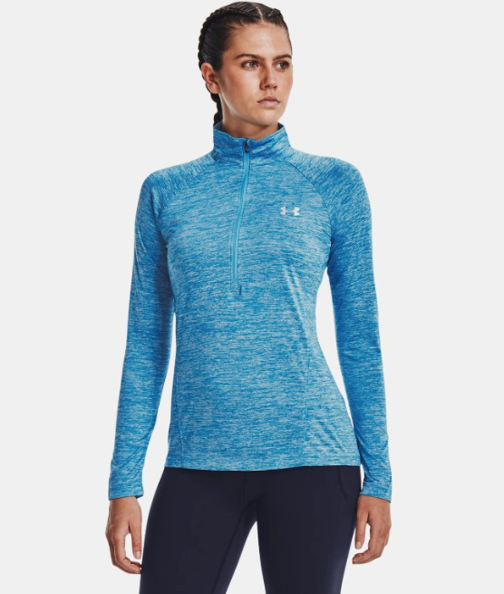 Women's Under Armour Tech Twist 1/2 Zip - Capri Blue (419)