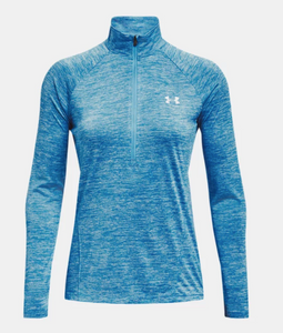 Women's Under Armour Tech Twist 1/2 Zip - Capri Blue (419)