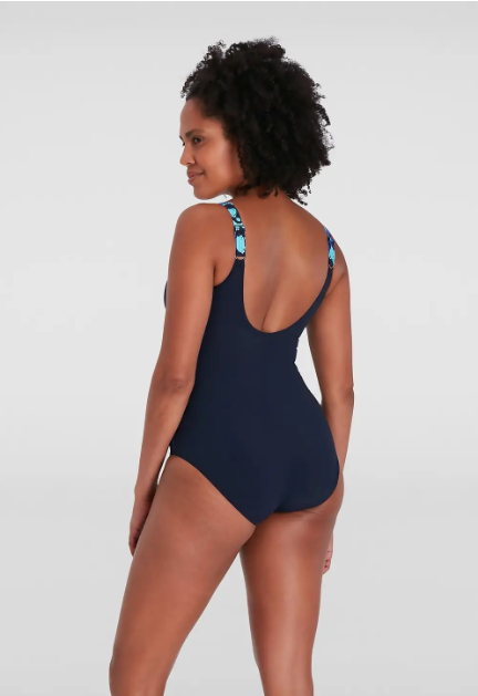 Speedo Women's LunaLustre Shaping Swimsuit - Blue