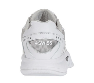 K-Swiss Women's Receiver V Indoor CARPET Tennis Shoes - White/Vapor Blue/Silver