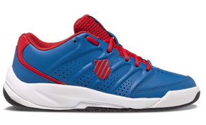 K-Swiss Kids Ultrascendor Omni All Court Shoe - Mykonos Blue/Fiery Red