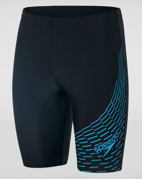 Speedo Men's Medley Logo Jammer - Black/Blue