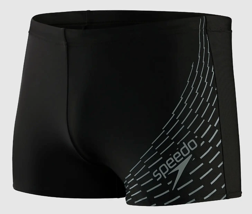 Speedo Men's Medley Logo Aquashort - Black/Grey