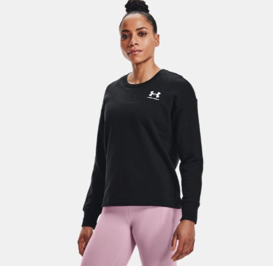 Womens black long sleeve under deals armour