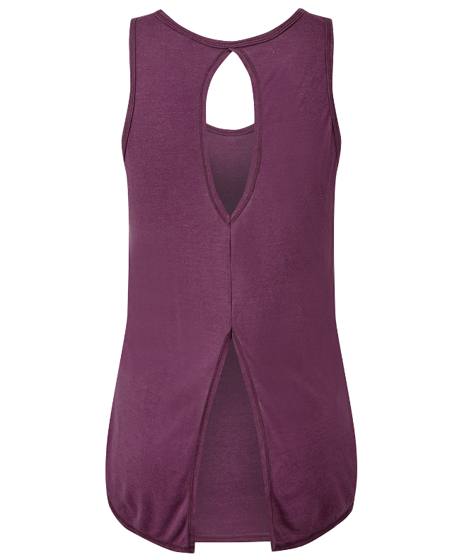 TriDri Women's Tie Back Vest Tank - Black