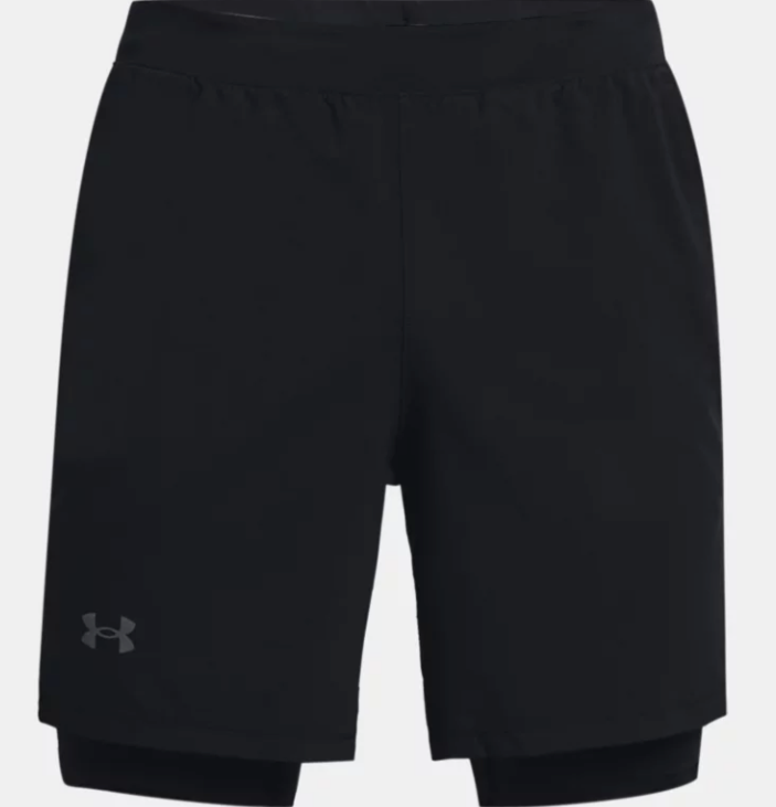 Under Armour Men's Launch 7" Run 2-in-1 Shorts - Black (001)