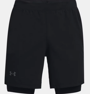 Under Armour Men's Launch 7" Run 2-in-1 Shorts - Black (001)