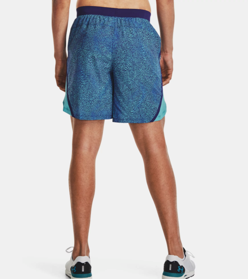 Under Armour Men's Launch 7'' Printed Shorts - Glacier Blue / Sonar Blue (433)