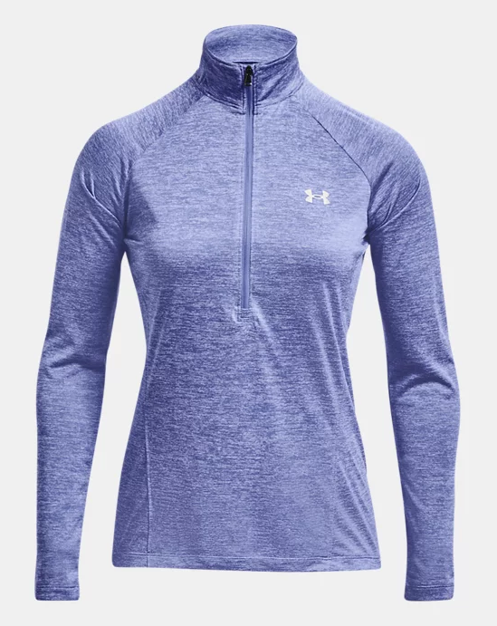 Under Armour Women's Tech Twist 1/2 Zip - Baja Blue (495)