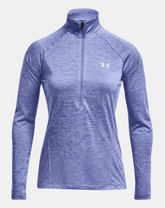 Under Armour Women's Tech Twist 1/2 Zip - Baja Blue (495)