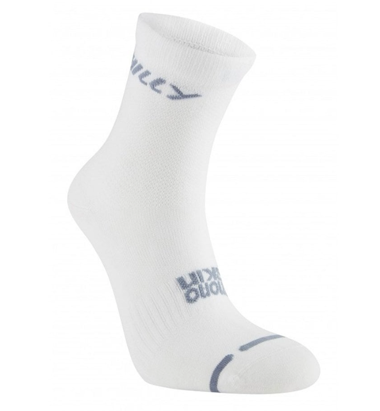 Hilly Unisex Lite MonoSkin Anklet (Ultra Lightweight) - White/Grey