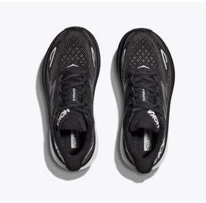 HOKA Men's Clifton 9 Running Shoes - Black / White