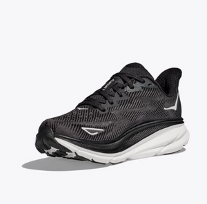HOKA Men's Clifton 9 Running Shoes - Black / White