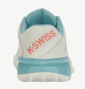 K-Swiss Women's Express Light 3 HB Tennis Shoes - BLANC DE BLANC/NILE BLUE/DESERT FLOWER