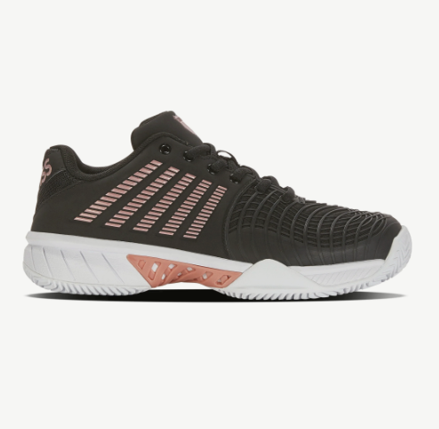 K-Swiss Women's Express Light 3 HB Tennis Shoes - BLACK/STEEL GREY/ROSE GOLD