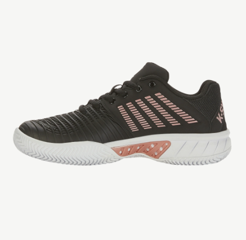 K-Swiss Women's Express Light 3 HB Tennis Shoes - BLACK/STEEL GREY/ROSE GOLD