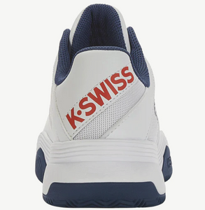 K-Swiss Mens Court Express HB Tennis Shoes - WHITE/BLUE OPAL/LOLLIPOP