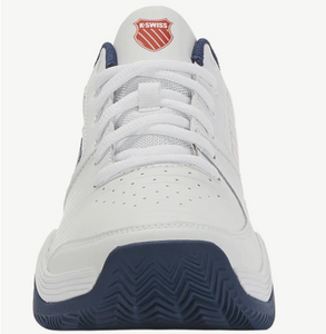 K-Swiss Mens Court Express HB Tennis Shoes - WHITE/BLUE OPAL/LOLLIPOP