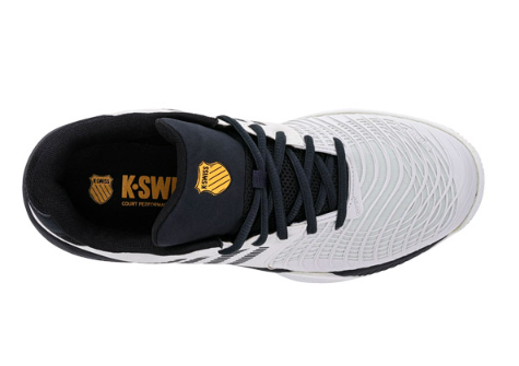 K-Swiss Men's Express Light 3 HB Tennis Shoe - BARELY BLUE/MOONLESS NIGHT/AMBER YELLOW