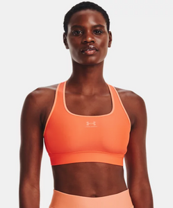 Under Armour Women's Armour Bra Mid Padless - Orange Blast / Mellow Orange - 866