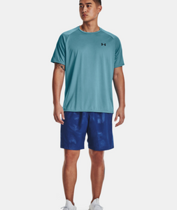 Under Armour Men's Woven Emboss Shorts - Blue Mirage/Black (471)