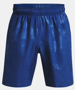 Under Armour Men's Woven Emboss Shorts - Blue Mirage/Black (471)