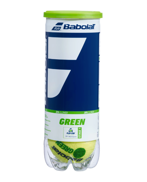 Babolat Stage 1 Green Tennis Balls - 3 ball can