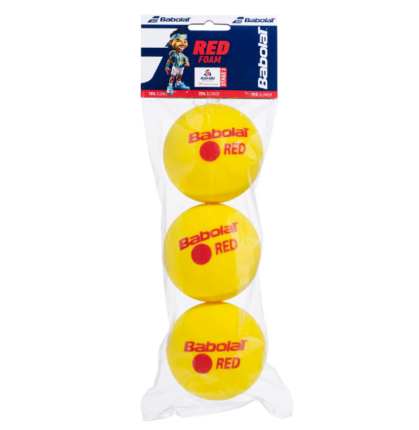 Babolat Stage 3 Red FOAM Tennis Balls - 3 ball pack