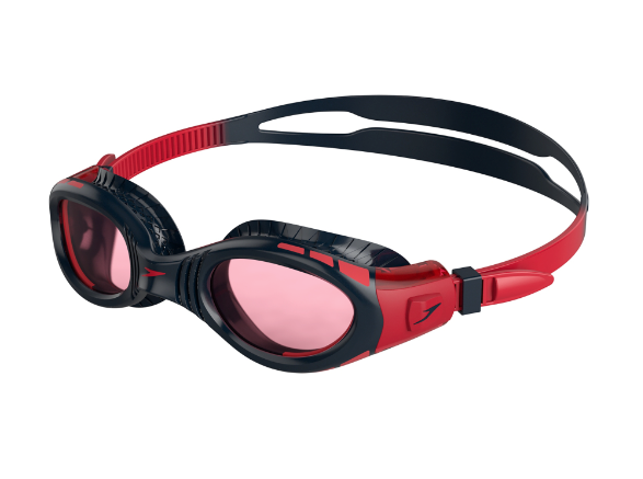 Speedo Futura Biofuse Flexiseal Junior Swimming Goggles - Navy/Red